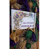Mardi Gras Scroll Plaques